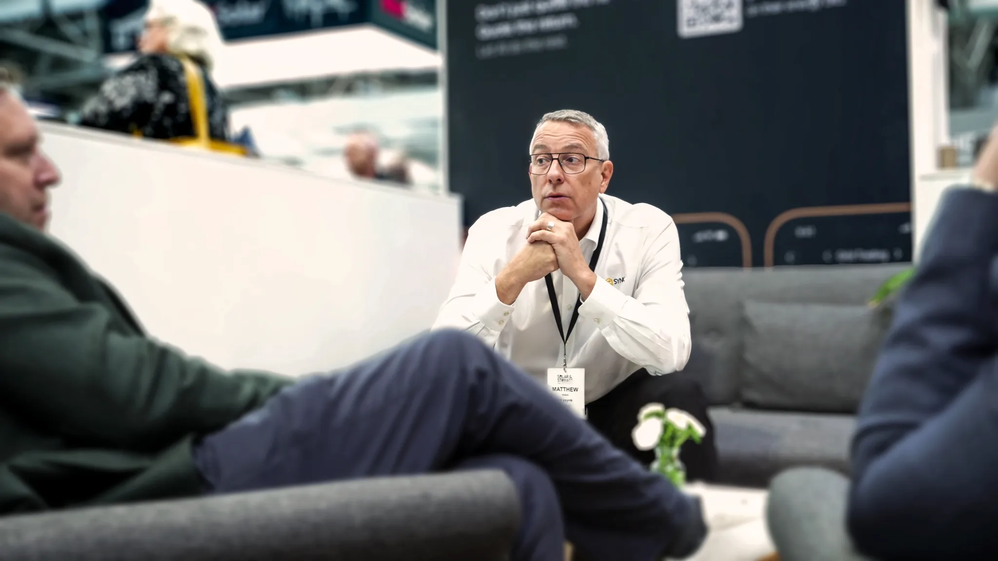 Sunsynk COO Matthew Hickin at Solar & Storage Live