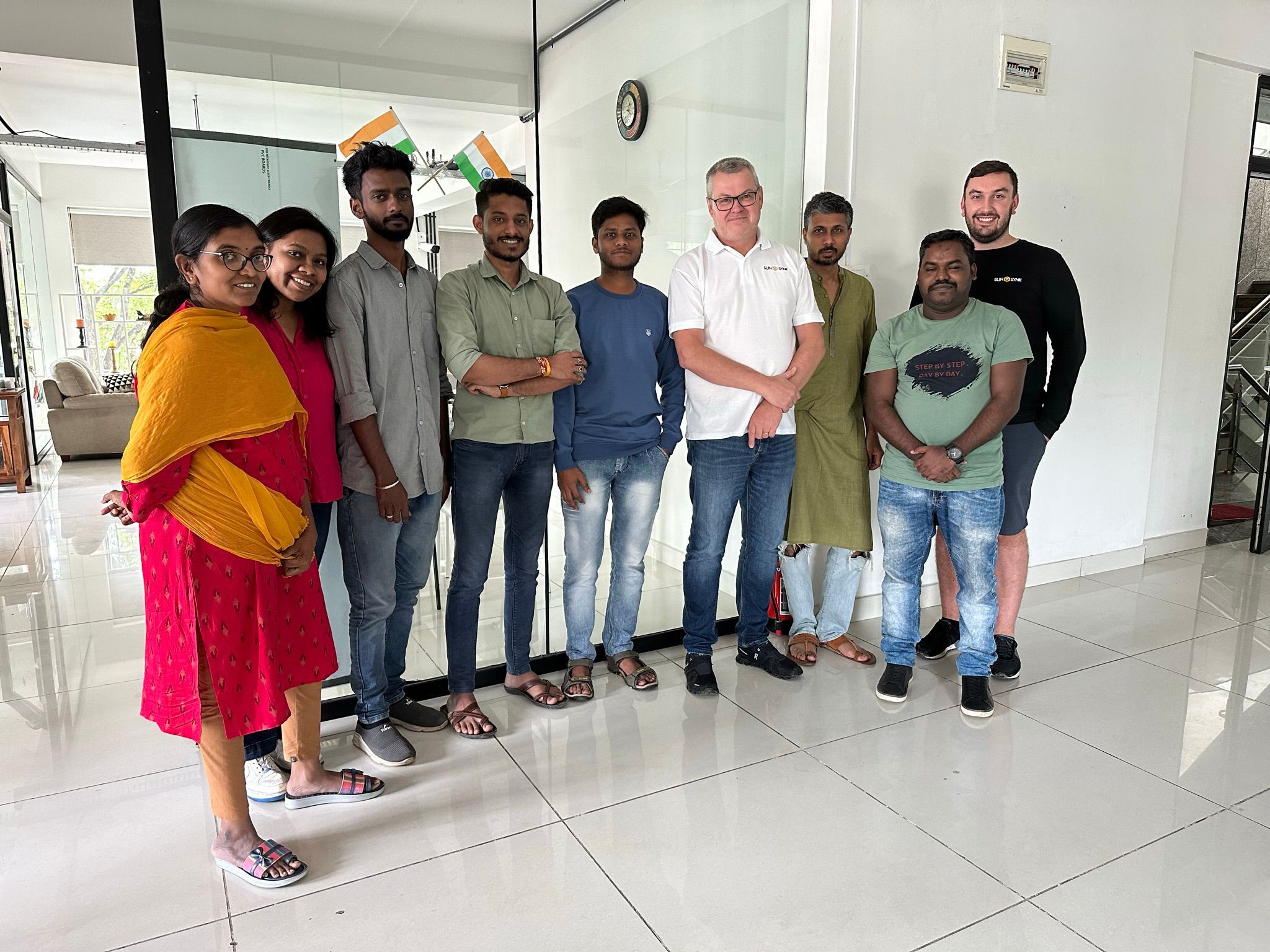 A photo of the Sunsynk India chat support team